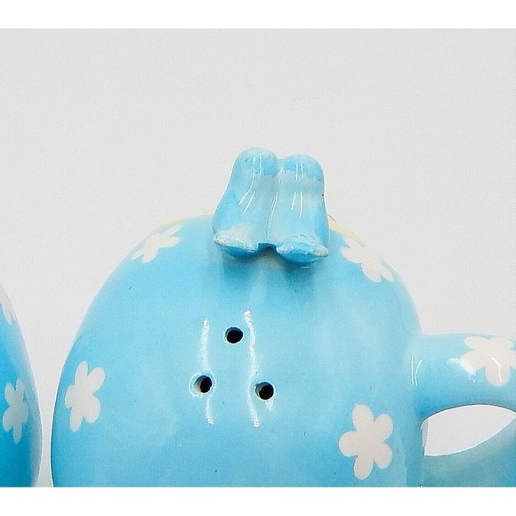 Napco Miss Cutie Pie Blue Salt & Pepper Shakers #43510/BL Vintage - Picture 7 of 14
